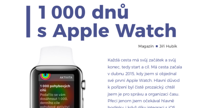 1 000 dnů s Apple Watch