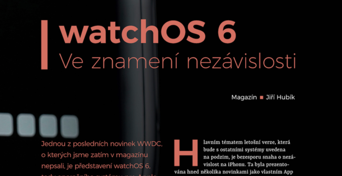 watchOS 6 – ve znamení nezávislosti, Jiří Hubík, iConsultant